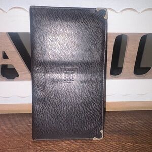 Celine Black Leather Wallet